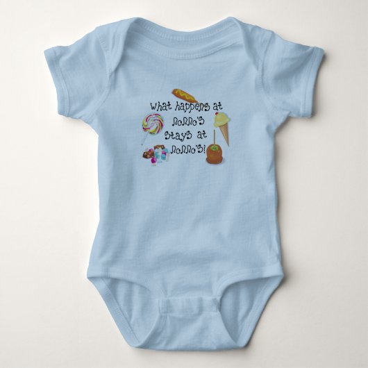 Wat gebeurt er bij Nonno's STAYS bij Nonno's Romper (Voorkant)