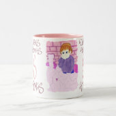 Wat gebeurt er bij oma's4 tweekleurige koffiemok (Center)