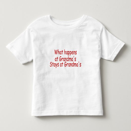 Wat gebeurt er bij oma's Stays bij oma's Kinder Shirts (Voorkant)