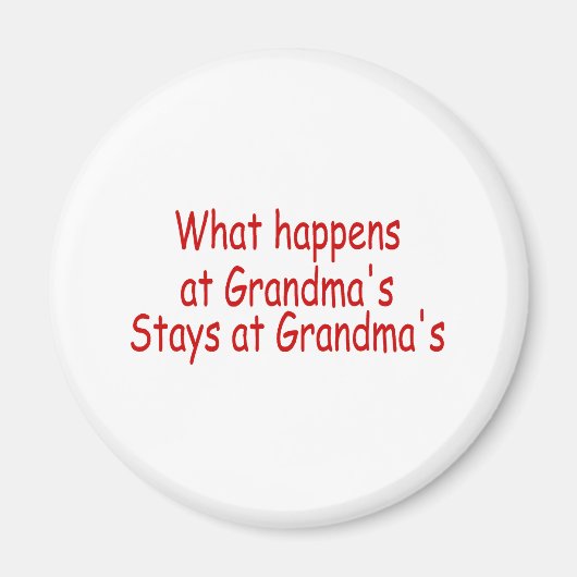 Wat gebeurt er bij oma's Stays bij oma's Magneet (Voorkant)