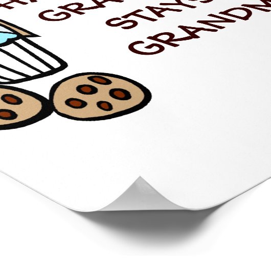 Wat gebeurt er bij oma's Stays bij oma's Poster (Hoek)