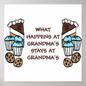 Wat gebeurt er bij oma's Stays bij oma's Poster (Voorkant)