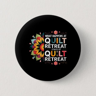 Wat Gebeurt Er Bij Quilt Retreat Stof Ss Naaien Ronde Button 5,7 Cm