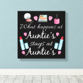 Wat gebeurt er bij tante's canvas afdruk (Insitu (Houten vloer))