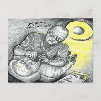 Wat gebeurt er? briefkaart