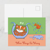 Wat gebeurt er? briefkaart (Voorkant / Achterkant)