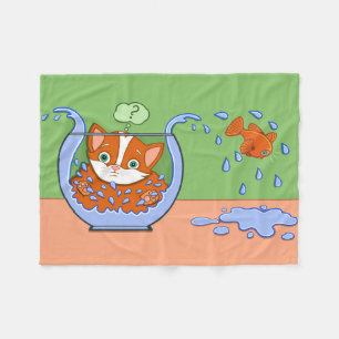 Wat gebeurt er? fleece deken