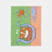 Wat gebeurt er? fleece deken (Voorkant)