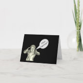 "WAT GEBEURT ER?!/GEWOON INCHECKEN/CARTOON MAN KAART (Voorkant)