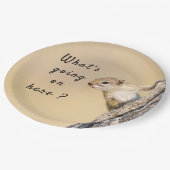 Wat gebeurt er hier met een eekhoornfoto met tekst papieren bordje (Gekanteld)