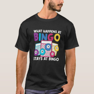 Wat gebeurt er in bingo-stadions bij bingo voor ma t-shirt