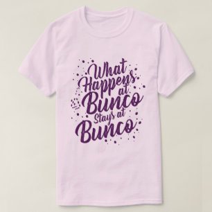 Wat gebeurt er in Bunco Stays bij Bunco Funny Bunc T-shirt