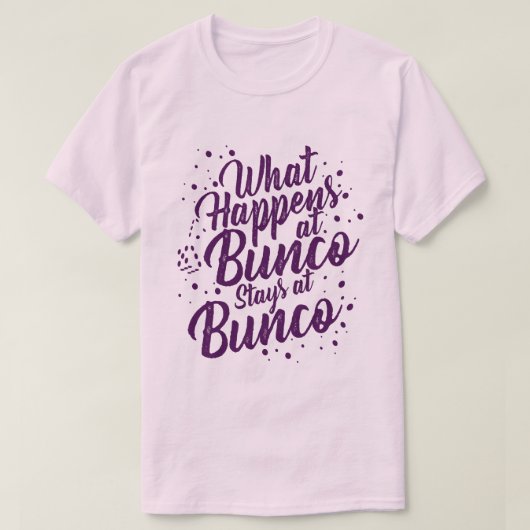 Wat gebeurt er in Bunco Stays bij Bunco Funny Bunc T-shirt (Design voorkant)