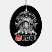 Wat gebeurt er in de bakkerij: Rolling Pins Keramisch Ornament (Rechts)