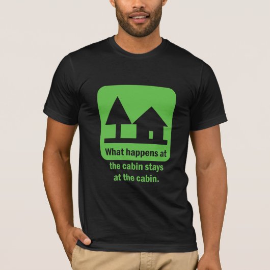 Wat gebeurt er in de cabine blijft in de cabine? t-shirt (Voorkant)