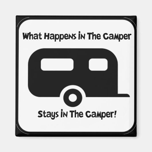 Wat gebeurt er in de Camper... Magneet (Voorkant)
