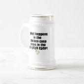 Wat gebeurt er in de Chicken Coop? Bierpul (Voorkant links)