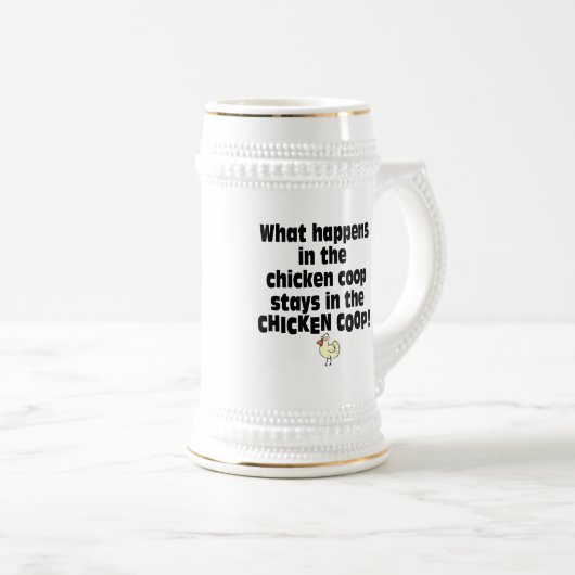 Wat gebeurt er in de Chicken Coop? Bierpul (Voorkant rechts)