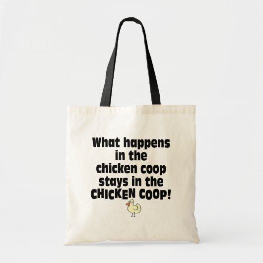 Wat gebeurt er in de Chicken Coop? Tote Bag (Voorkant)