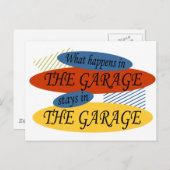 Wat gebeurt er in de Garagestays? Briefkaart (Voorkant / Achterkant)