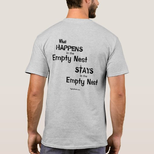 Wat gebeurt er in de Lege Nest? T-shirt (Achterkant)
