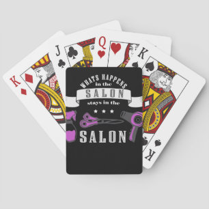 Wat gebeurt er in de salon, blijft in de salon pokerkaarten