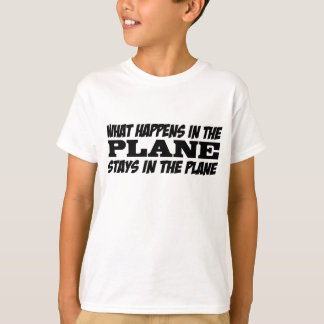 Wat gebeurt er in het vliegtuig t-shirt