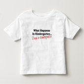Wat gebeurt er in Kindergarten? Kinder Shirts (Voorkant)