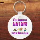 Wat gebeurt er in Nanas House Pink Sleutelhanger (Voorkant)