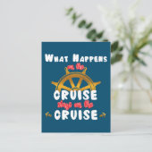 Wat gebeurt er met de cruisestaten op de cruise? briefkaart (Staand voorkant)