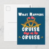 Wat gebeurt er met de cruisestaten op de cruise? briefkaart (Voorkant / Achterkant)