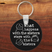 Wat gebeurt er met de zussen? sleutelhanger (Voorkant)