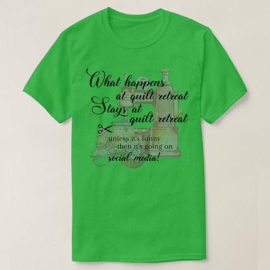 Wat gebeurt er met een kantelretje? t-shirt (Design voorkant)