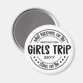 Wat gebeurt er met het Meisjesreisje Aangepaste Me Magneet (Voorkant / Achterkant)