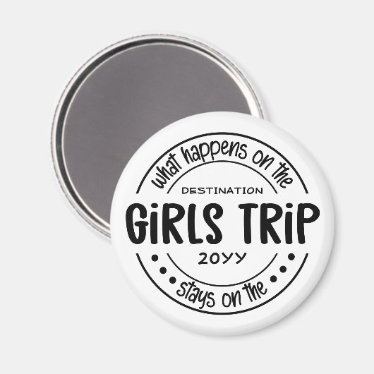 Wat gebeurt er met het Meisjesreisje Aangepaste Me Magneet (Voorkant / Achterkant)