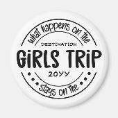 Wat gebeurt er met het Meisjesreisje Aangepaste Me Magneet (Voorkant)