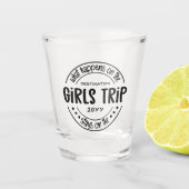 Wat gebeurt er met het Meisjesreisje Aangepaste Me Shot Glas (Voorkant)