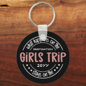 Wat gebeurt er met het Meisjesreisje Aangepaste Me Sleutelhanger (Voorkant)