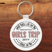 Wat gebeurt er met het Meisjesreisje Aangepaste Me Sleutelhanger (Voorkant)