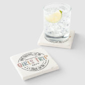 Wat gebeurt er met het Meisjesreisje Aangepaste Me Stenen Onderzetter (Zijkant)