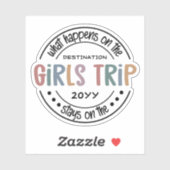 Wat gebeurt er met het Meisjesreisje Aangepaste Me Sticker (Vel)