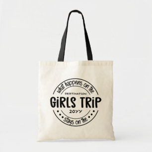 Wat gebeurt er met het Meisjesreisje Aangepaste Me Tote Bag