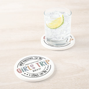 Wat gebeurt er met het Meisjesreisje Aangepaste Me Zandsteen Onderzetter