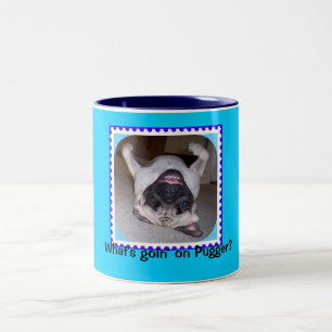 Wat gebeurt er met Pugger? Tweekleurige Koffiemok