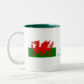 Wat gebeurt er?mok van de welzijnsvlag tweekleurige koffiemok (Links)