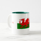 Wat gebeurt er?mok van de welzijnsvlag tweekleurige koffiemok (Voorkant links)