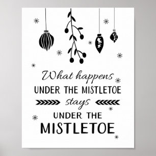 Wat gebeurt er onder de Mistletoe-feestdagen? Poster