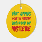 Wat gebeurt er onder de Mistletoe Holiday Ornament (Links)