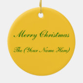 Wat gebeurt er onder de Mistletoe Holiday Ornament (Achterkant)