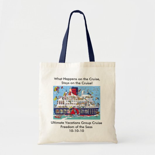 Wat gebeurt er op de cruisestalen op de cruise? tote bag (Voorkant)